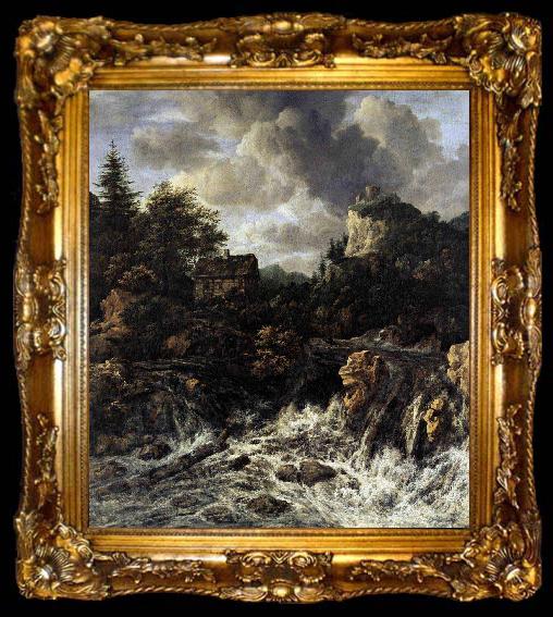framed  Jacob van Ruisdael The Waterfall, ta009-2
